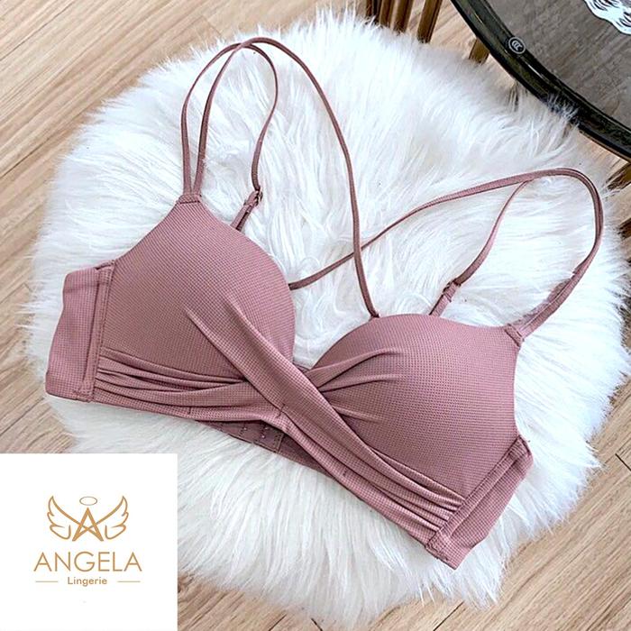 Bra nita Set Sport Push Up Tanpa Kat Seamless Bahan Premium Model Minimalis