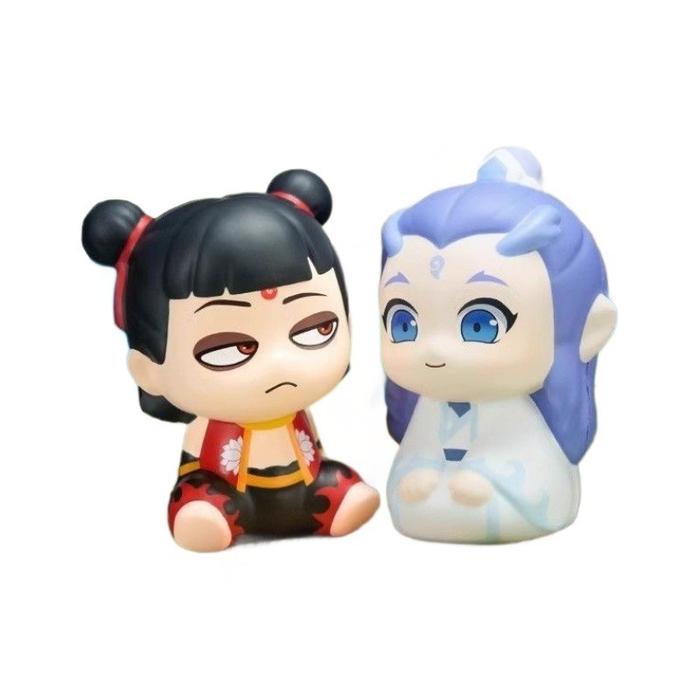 Hadiah Koleksi Nezha Aobing Mainan Kneadle Anti Stress Squishy Viral Unik Karakter Film China