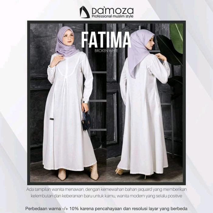 GAMIS DEWASA TERBARU FATIMA DAMOZA PUTIH POLOS