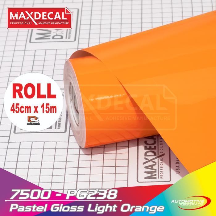 ROLL Sticker Maxdecal 7500 PG238 Pastel Gloss Light Orange ROLL OSEAN