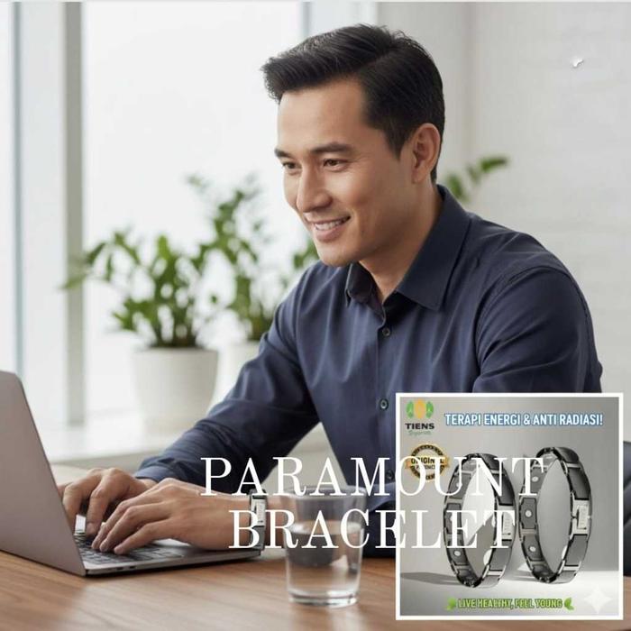 Gelang Kesehatan TIENS Magnet Terapi Pria Wanita Anti Pegal Rematik Original