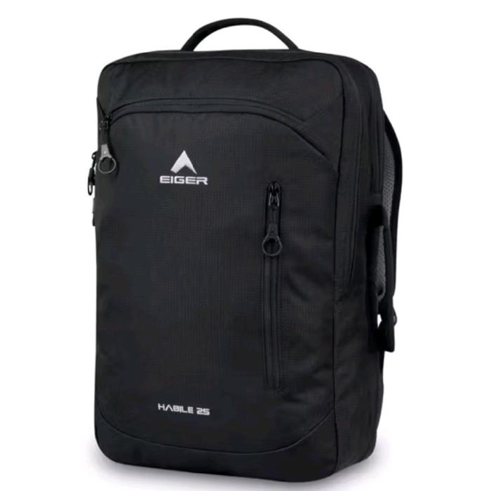 Eiger Tas Eiger Original New HABILE 25 - Tas Ransel Pria Wanita Hitam dengan Desain Modern dan Kapas