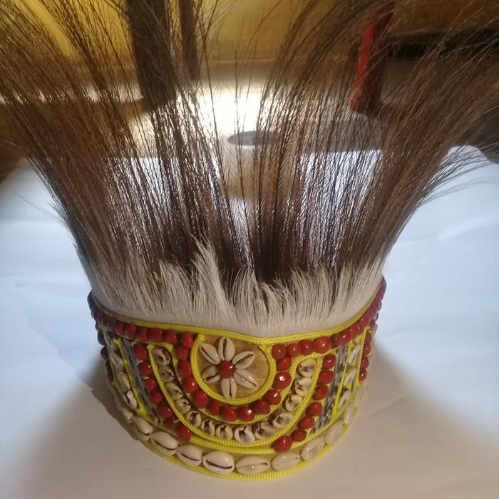 BEST Topi Mahkota Adat Papua Asli Dari Bulu Kasuari
