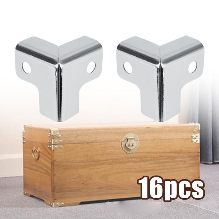 16PCS Box Siku L Hardcase Lubang Hardcase Siku Cover Box Hardcase Pelindung Sudut Kotak Kayu Univers