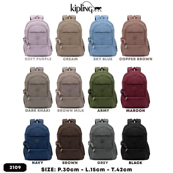 Tas Ransel Kipling - Tas Laptop Backpack Sekolah Ukuran Besar