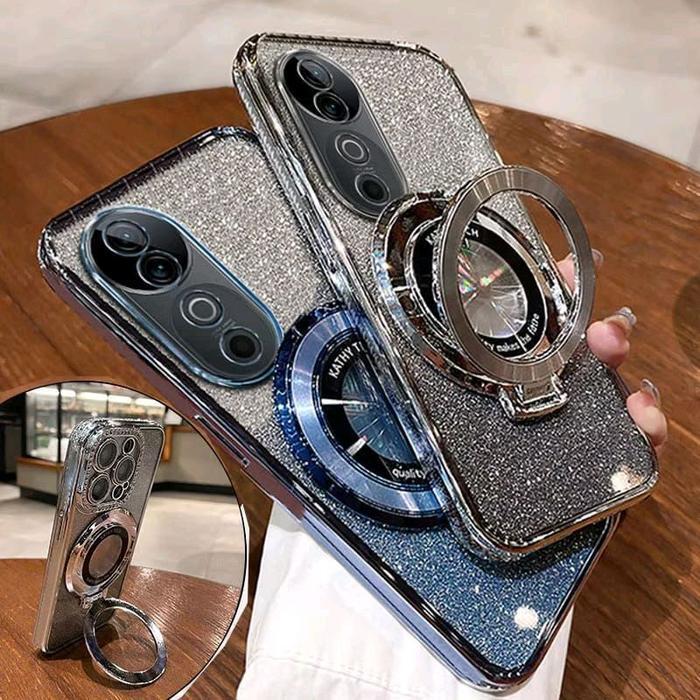 Case Opo A5I Soft Case Ring Standing Glitter Mangsafe Terbaru Casing Terbaru