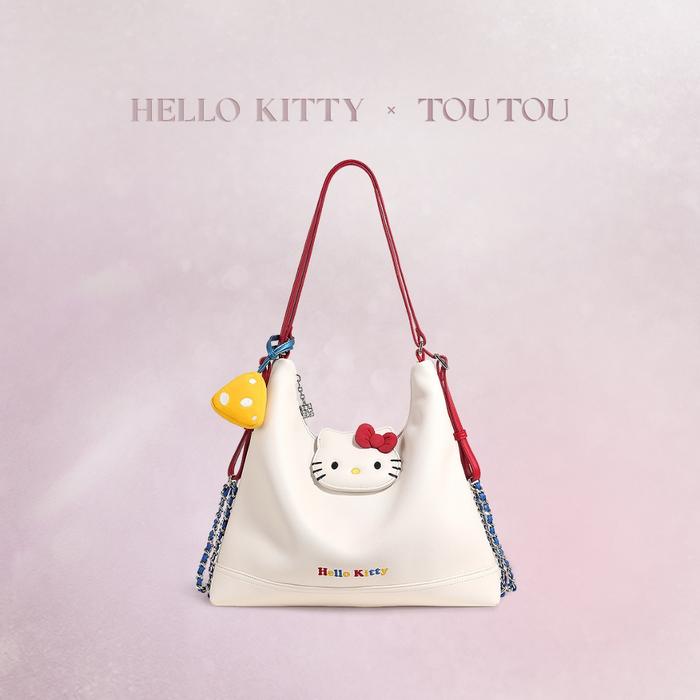 TOU TOU - shoulderbag / slingbag / backpack ransel hello kitty cheese chain