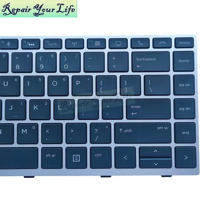 Spanish/Latin US English Backlit Keyboard for HP ZBook 14u G5 14u G6