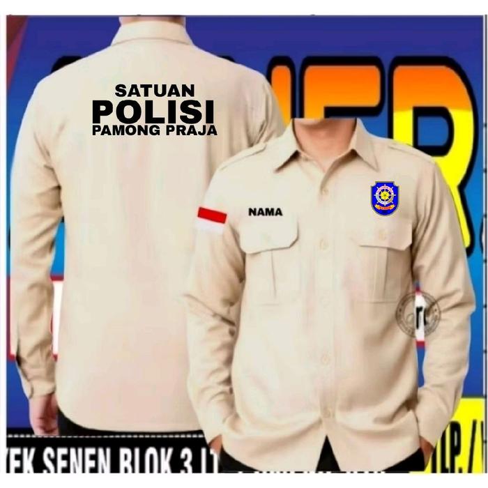 Kemeja satpol PP baju satpol PP seragam satpol PP Pdh satpol PP kemeja pol PP baju pol PP seragam po
