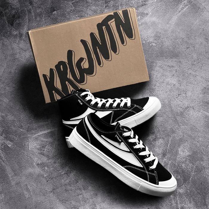 SEPATU KRJN 001 "BLACK" / KRJN 001 SHOES / SEPATU DISTRO PRIA