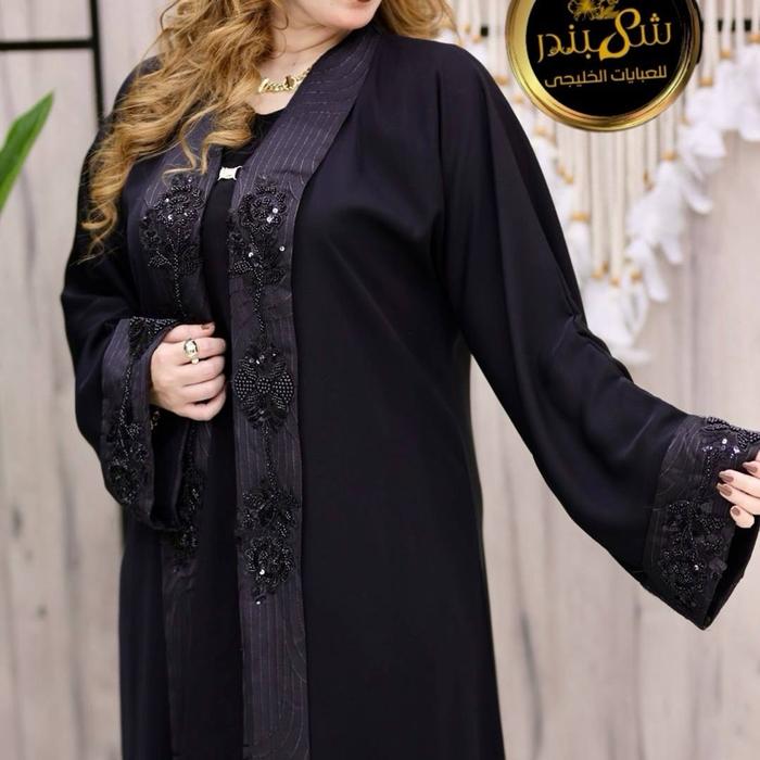 Abaya Wanita Dewasa Mesir Free Pashmina original Premium Baju Muslim Kain Tanggun Panjang Hitam Gami