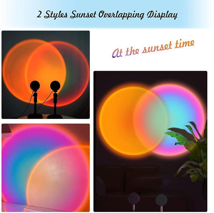 Lampu Sunset LED + Tripod mini Stand Ringlight lamp Holder