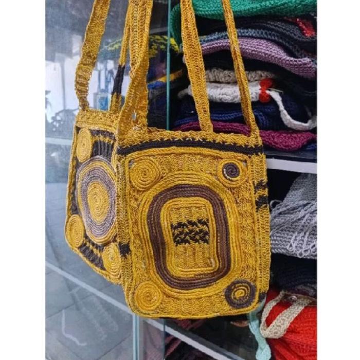 Tas noken anggrek papua/tos noken etnik papua/oleh oleh khas papua