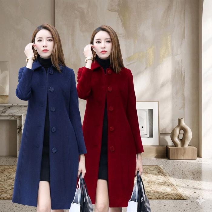 ATASAN Blejer WANITA BLAZER JAKET LONG COAT KOREAN STYLE Panjang Lebar Lingkar Dada Tebal Lembut Fle