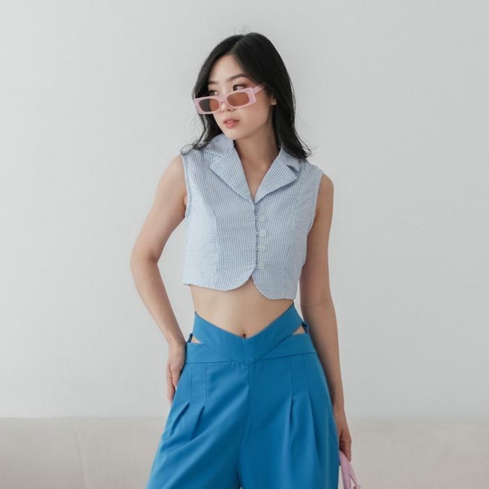 Promo [Tavia] Pico Top / Blouse Wanita / Kemeja Wanita / Kemeja Crop Wanita / Blazer Wanita / Rompi 