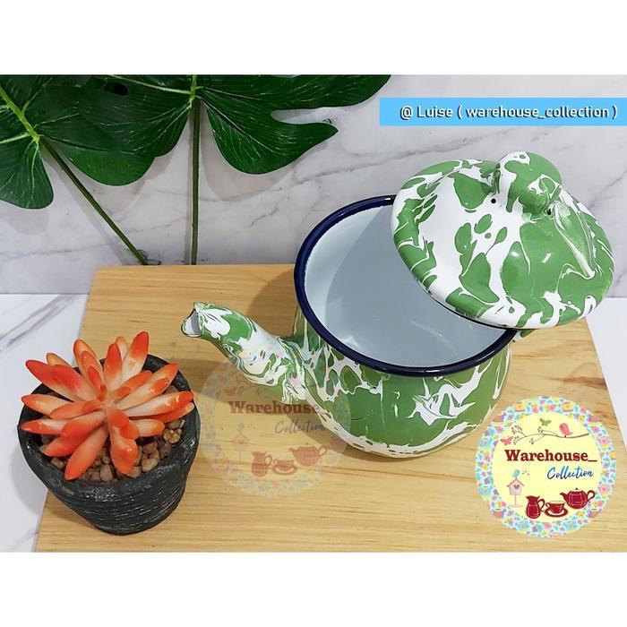 teko cebol blirik enamel timbangan / teko ekonomi 12CM/TEKO KECIL JADUL