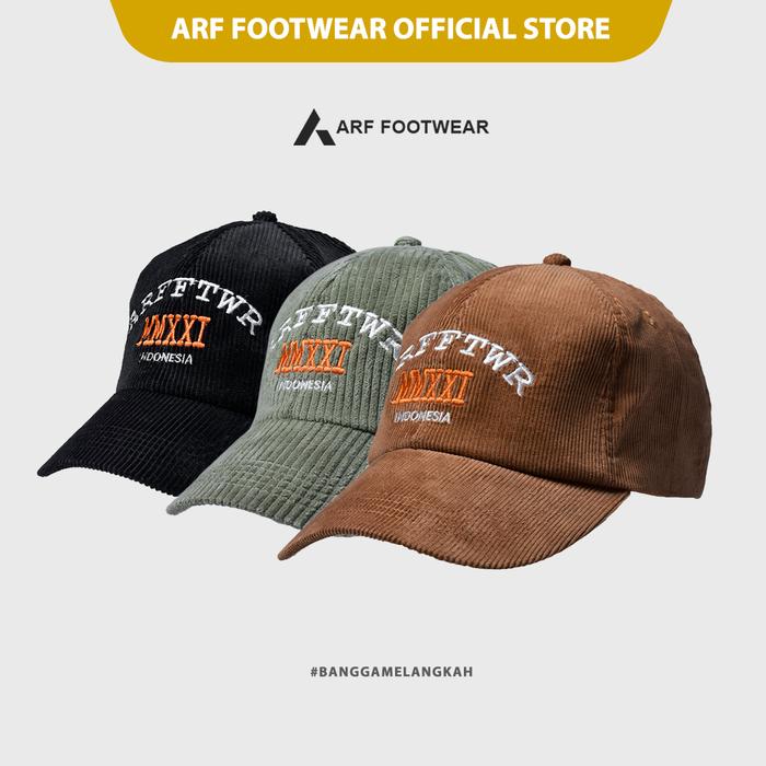 ARF Topi Corduroy Polo Cap Baseball Pria Wanita Distro Original Keren Dewasa Casual Cowok Cewek Anak