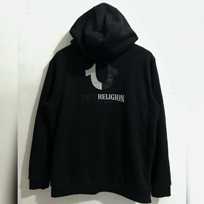 Hoodie Zipper “True Religion” Sherpa Dalam