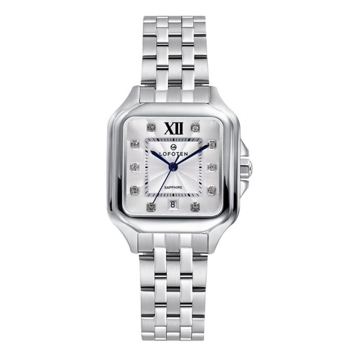 JAM TANGAN WANITA LOFOTEN ORIGINAL LOFOTEN 2331LS SILVER STAINLESS STEEL STRAP JAM LOFOTEN 2331 JAM 