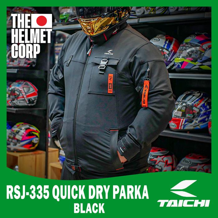JACKET TAICHI RSJ-335 QUICK DRY PARKA BLACK RS TAICHI JACKET