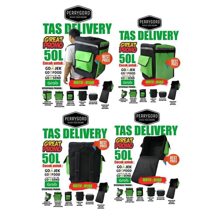 Tas Delivery Pizza dan Pizza box 50 Liter *