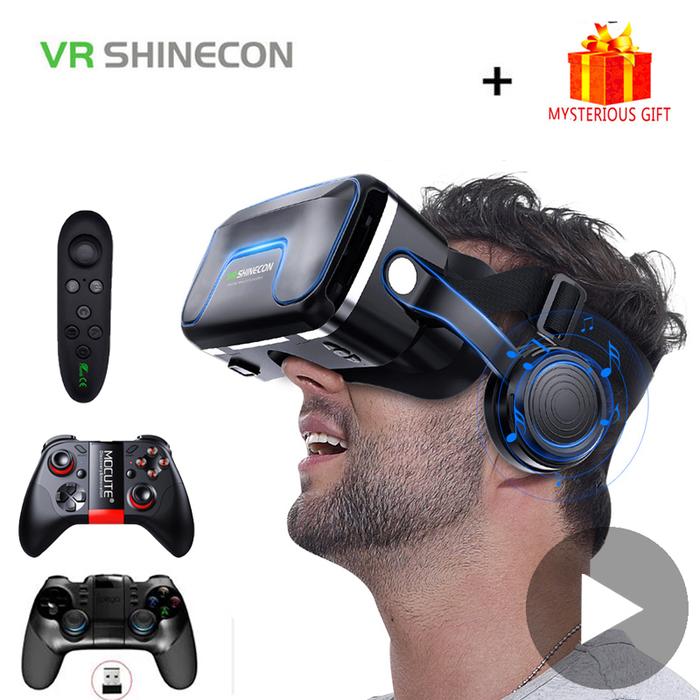 VR Shinecon 10.0 Helmet 3D Glasses Virtual Reality Casque For