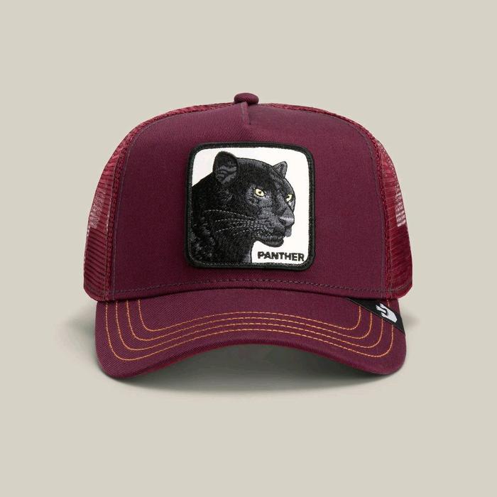 GOORIN BROS HAT TRUCKER PANTHER MAROON  TOPI GOORIN BROS PANTHER ORIGINAL