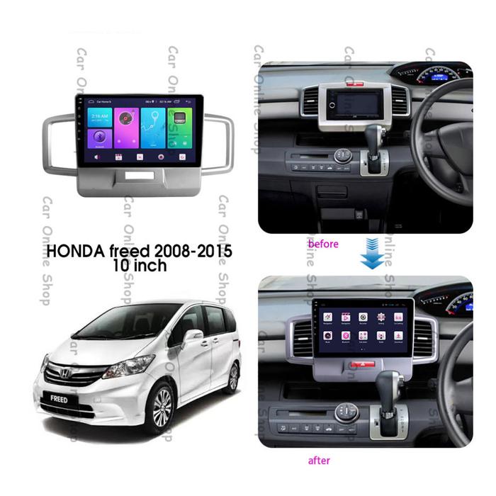 Frame Head Unit Double Din Android Honda Freed 10" Inch
