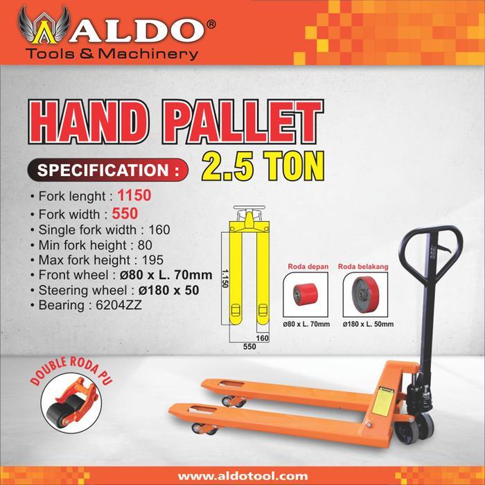 HAND PALLET 2,5 TON MERK ALDO