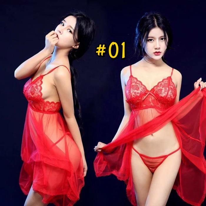Lingerie G String Lace Renda Baju Tidur Transparan Setelan i Import nita H h Q lity/khusus dinas mal