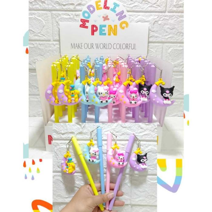Bolpoin Pen Sanrio Pompompurin Kuromi Melody Kitty
