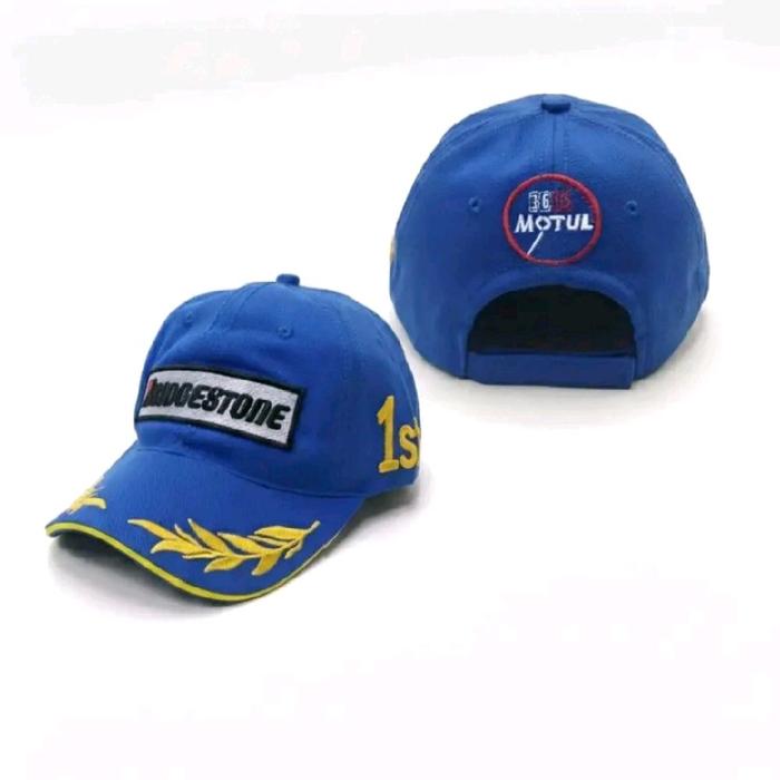 Topi Racing MotoGP Topi Balap Michelin Bridgestone Caps Full Bordir Baseball Pria Wanita Dewasa