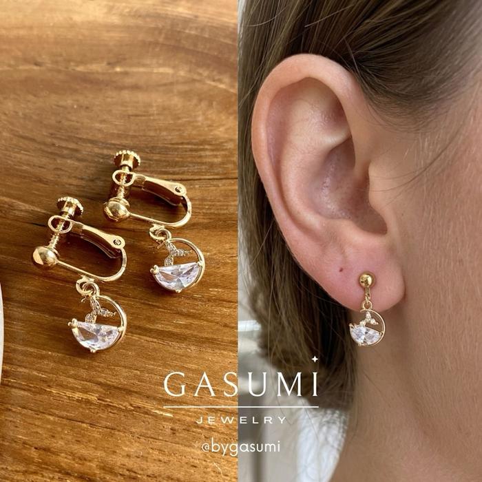 MARIPOSA - Anting Jepit Tanpa Tindik Earclip Clip Earrings Klip Anting Giwang Klep No Pierced Earrin