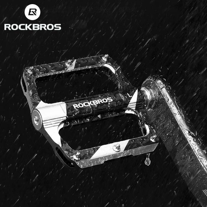 ROCKBROS Pedal Sepeda MTB Aluminium CNC Logam Campuran Disegel