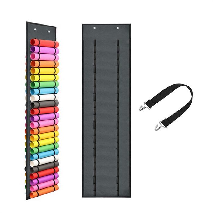 Vinyl Roll Holder with 48 Compartments, Vinyl Roll Storage Organizer Wall Craft Room Organizers and