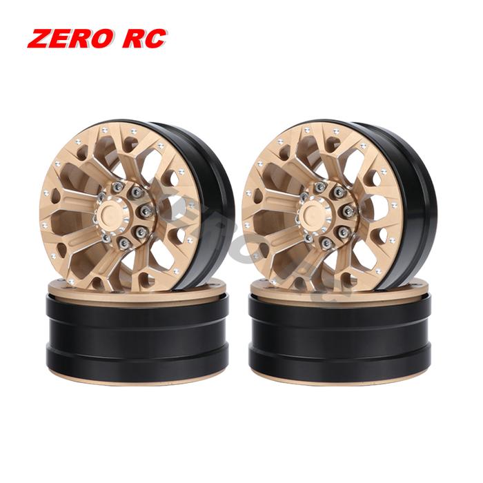 RC TRUCK OFF ROAD 1.9Inch METAL Beadlock Wheel Rim For 1/10 1/12 RC4WD D90 TF2 D110 Axial SCX10 II I