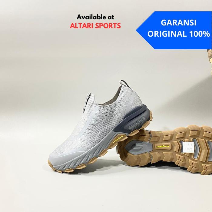 SEPATU SLIP ON HIKING & TRAIL PRIA SKECHERS ZERGIUS (247670/GRY) ORIGINAL