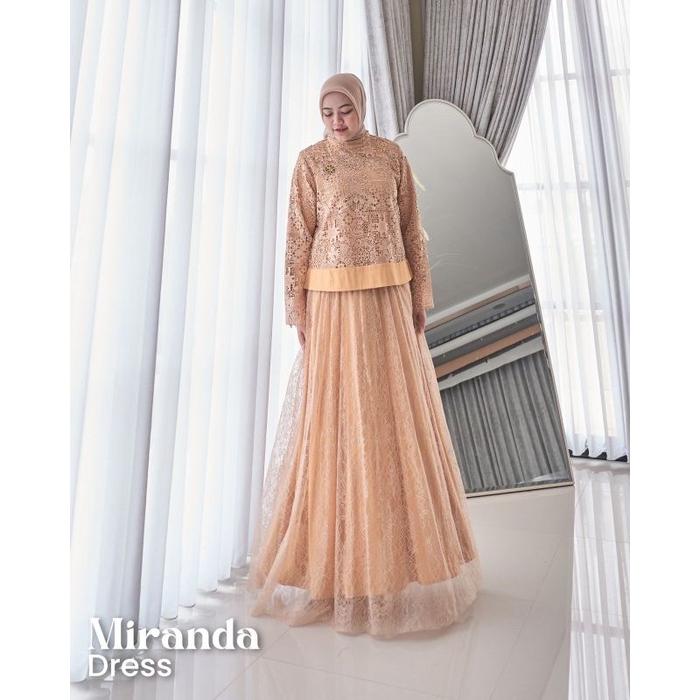 Dress Miranda by Marevi | Dress Pesta | Dress Brukat | Marevi | D'hijab of Mey