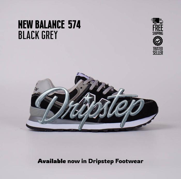 Sepatu New Balance 574 'Black Grey' ML574EGK - Driftstep Footwear