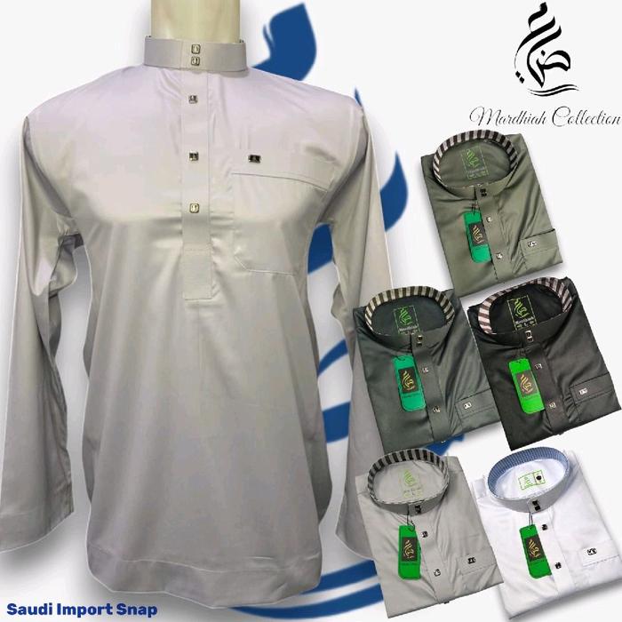 koko saudi import semi gamis kancing snap