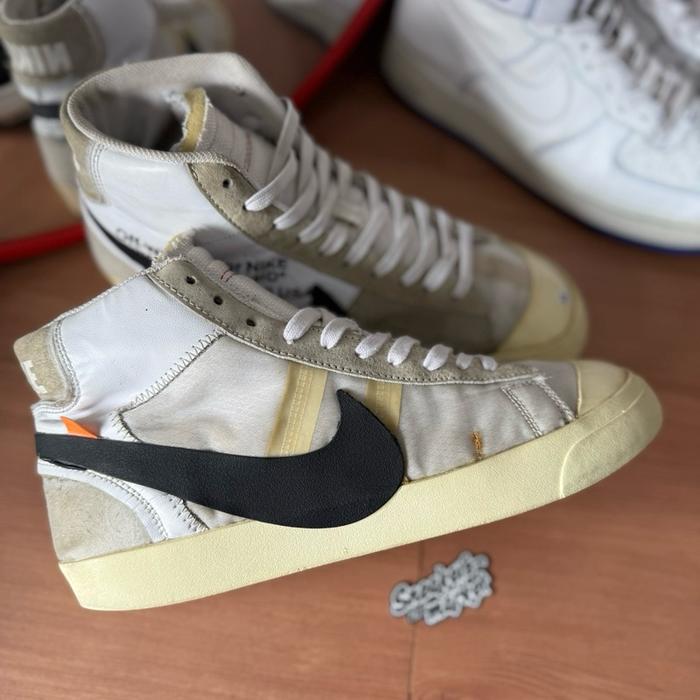Nike Blazer Mid 77 Jumbo Off white Black Murah - Sneakers second market