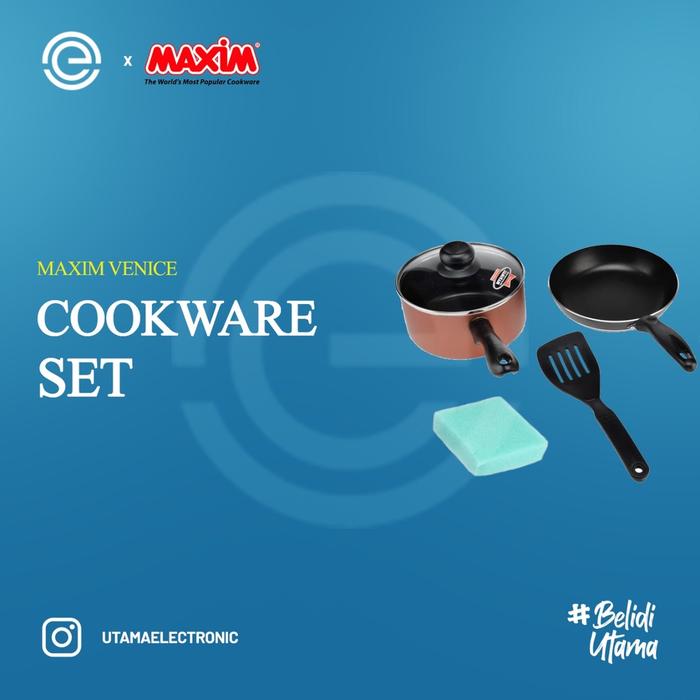 MAXIM Wajan Teflon Venice 5 Pcs Set