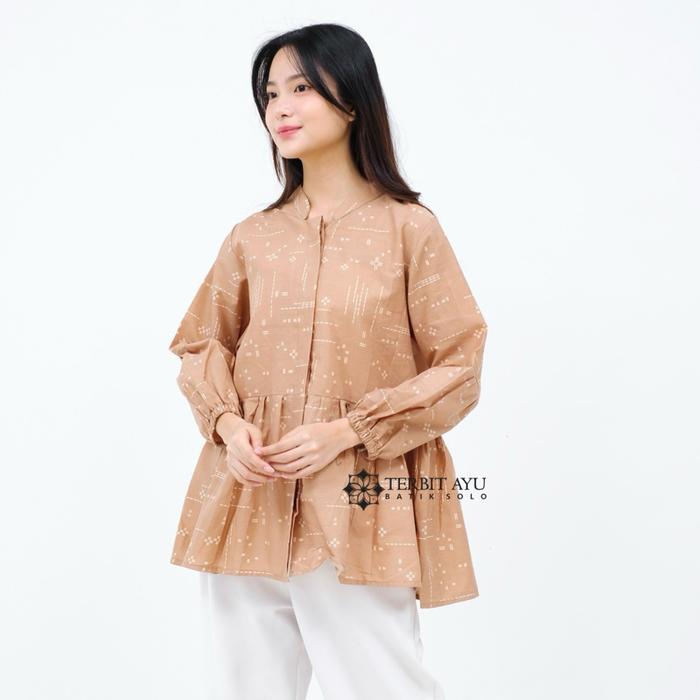 SEROJA - Blouse Batik Peplum