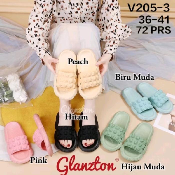 Sandal Glanzton Selop Wanita - Sepatu Wanita - Shoes,
