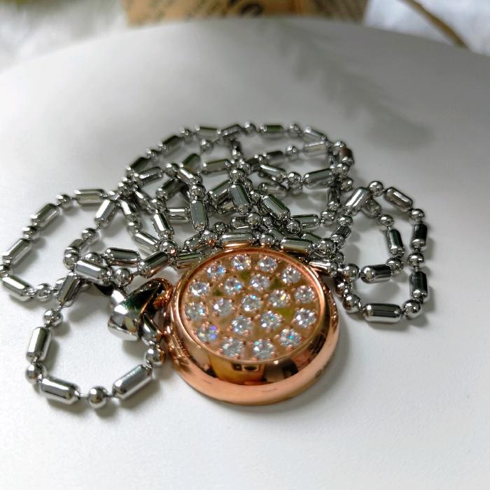 Pendant Biocarbon 2 Rosegold Kalung Kesehatan Original MCI