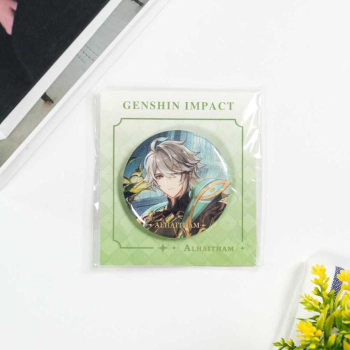 Pin Bros Karakter Genshin Impact Background Theme Can Badge - Yz015