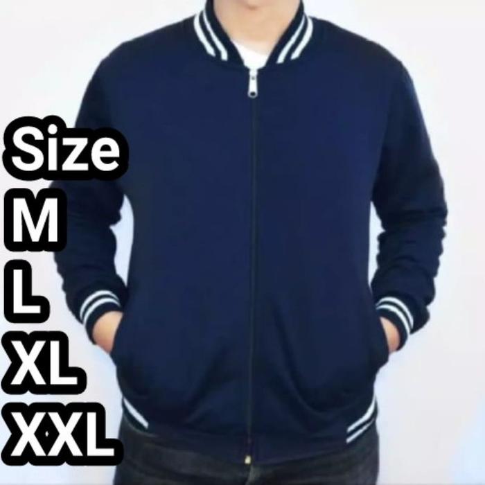 jaket switer baseball pria wanita size M.L.XL.XXL.XXXL