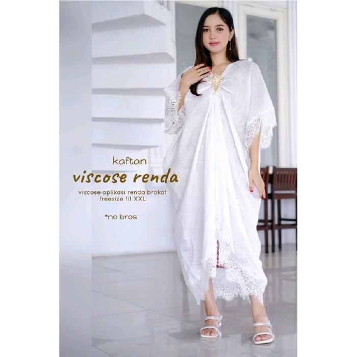 KAFTAN DRESS -OUTER BATIK -KAFTAN LEBARAN -EDISI LEBARAN KAFTAN KOMBINASI BROKAT - KAFTAN BATIK KHAY