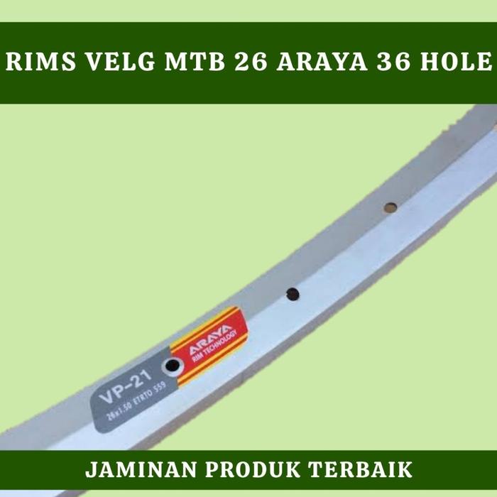 Velg MTB 26 Araya Lubang 36 Besi DISKON
