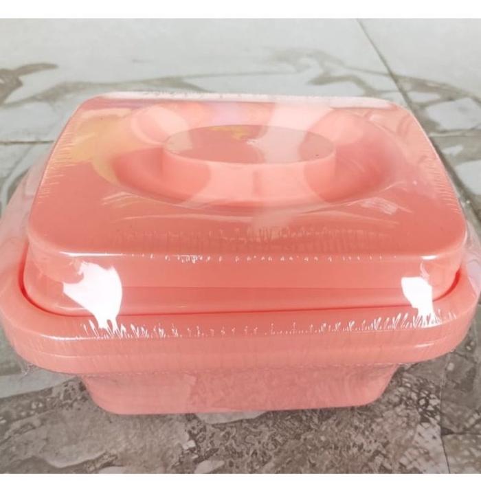 [Calista Lotus] Kotak Makan Bento Lotus Square Set 2Pcs / Lunch Box Calista / Tempat Prasmanan